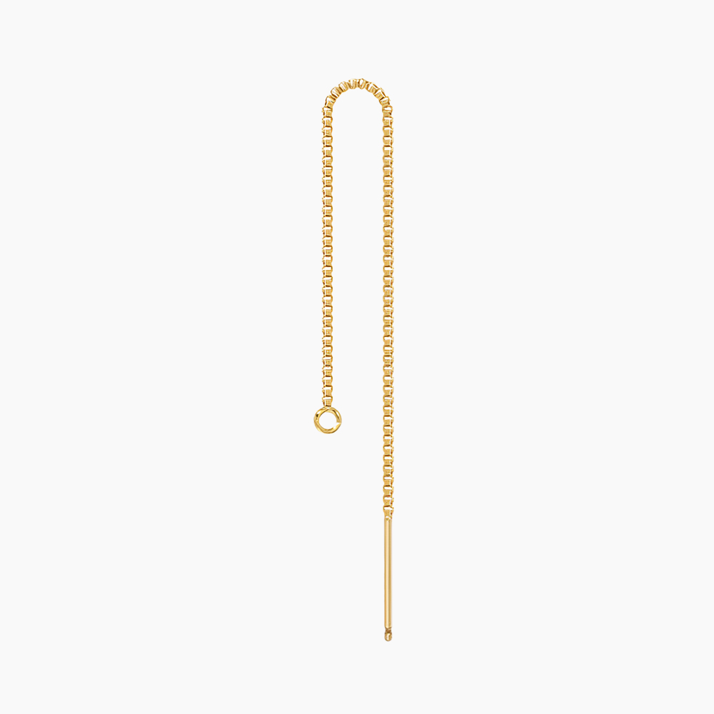 GF 박스체인침W/O 링귀걸이(Gold Filled)