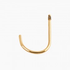 커브 피어싱침 J형