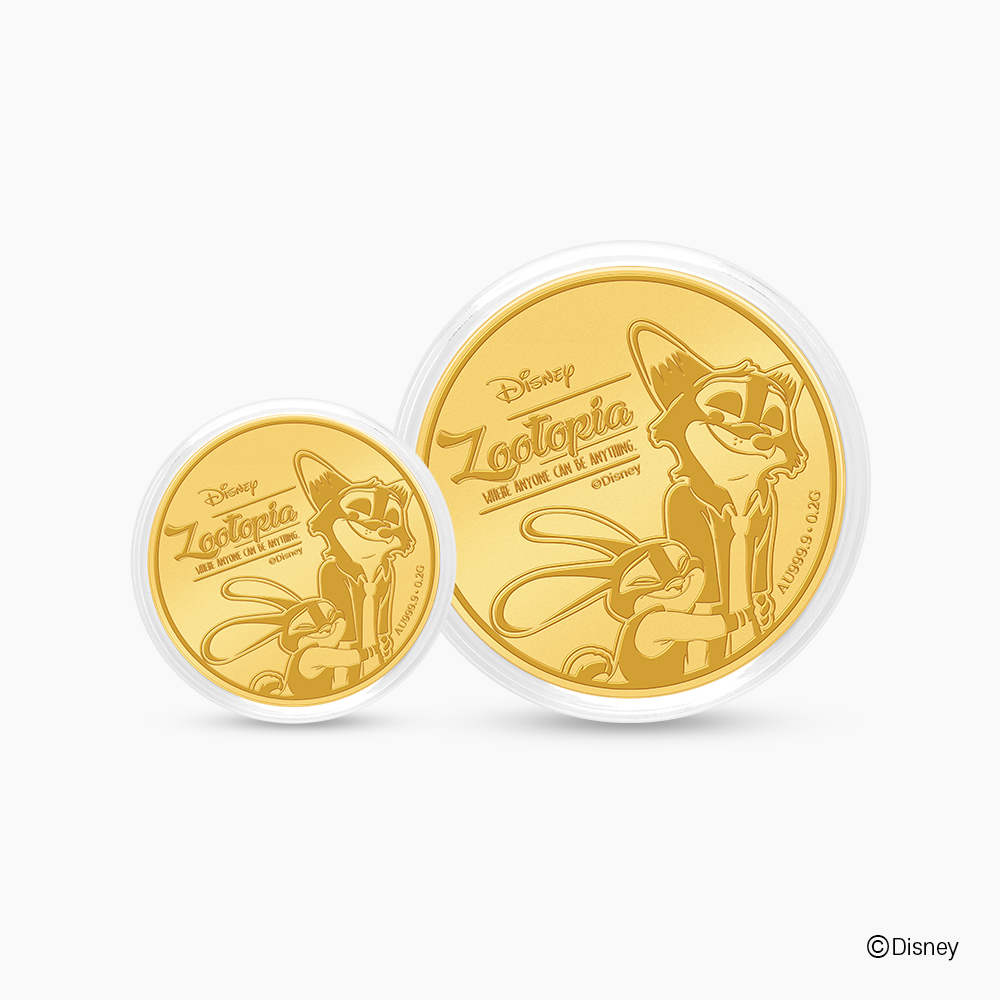 [디즈니] 24K 순금코인 - 주토피아 닉&주디