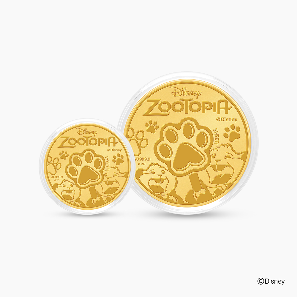 [디즈니] 24K 순금코인 - 주토피아 팝시클