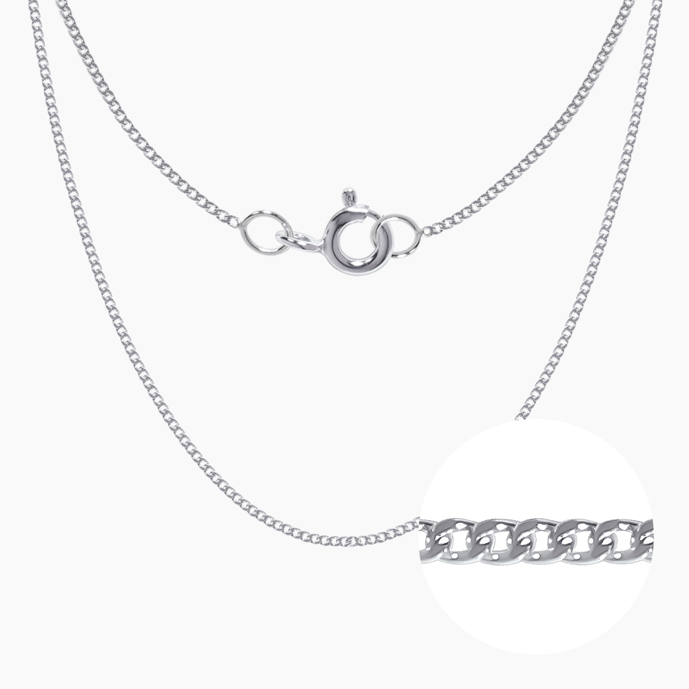 실버 커브체인 목걸이 (입고예정)