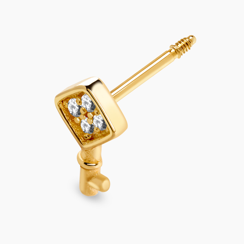 미니 사각 열쇠 피어싱