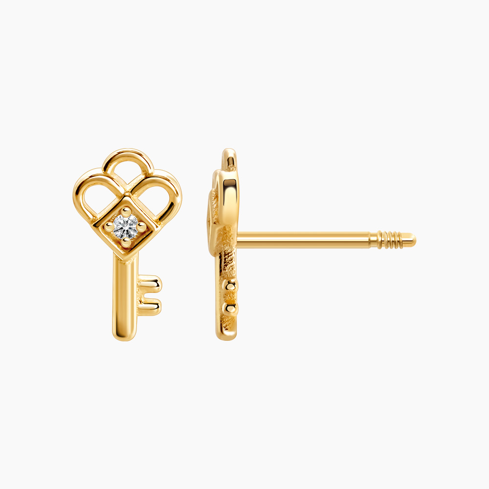 미니 클로버 열쇠 피어싱